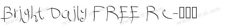 Bright Daily FREE Re字体转换